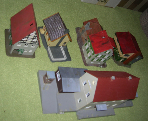 Dorf mit bahnhof wohnhaus - dorf,